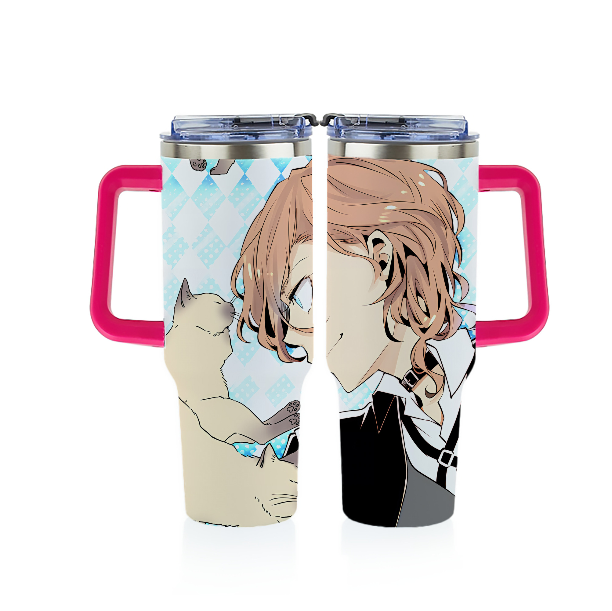 （画像用） 文豪ストレイドッグス Bungo Stray Dogs 1200ｍLフルプリント車用タンブラー
